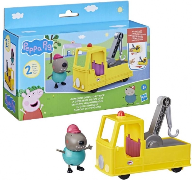 Peppa Pig camion benne avec grand-père et le chien