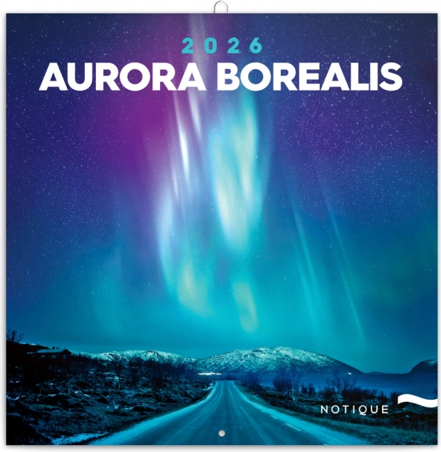 Calendrier bloc-notes Aurores boréales 2026