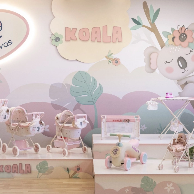 Poussette pliante pour poupées DeCuevas avec sac à dos Koala 81 cm