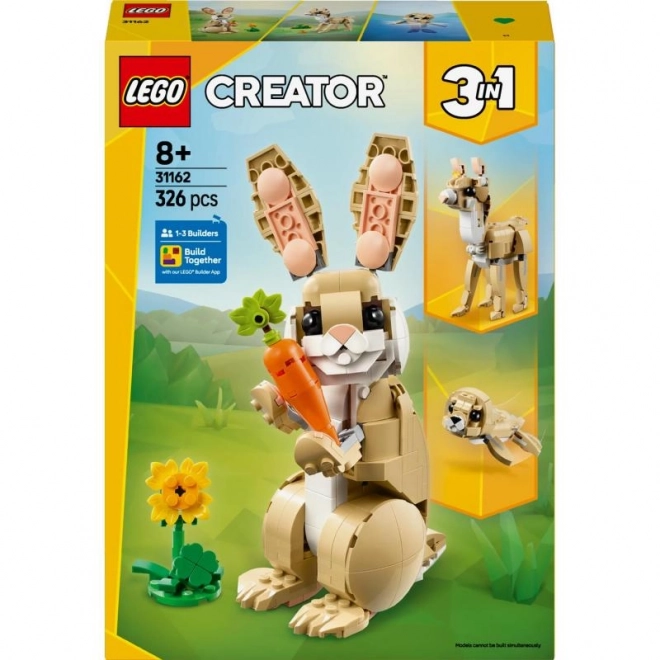 LEGO Creator Lapin Charmant 3 en 1