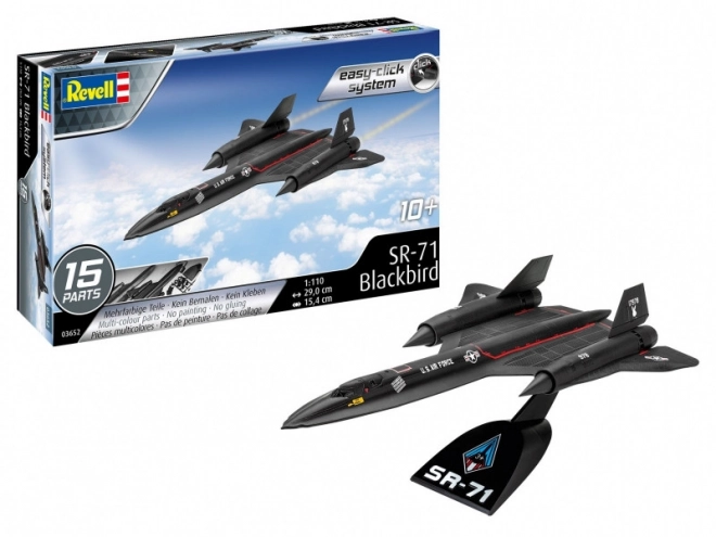 Modèle plastique SR-71 Blackbird Easy-Click 1/110