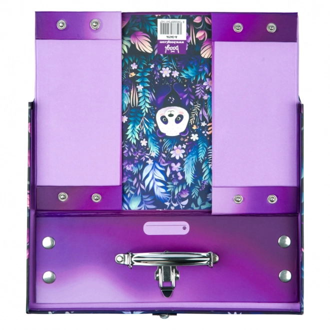 BAAGL Valise scolaire pliante Jungle Panda avec ferronnerie