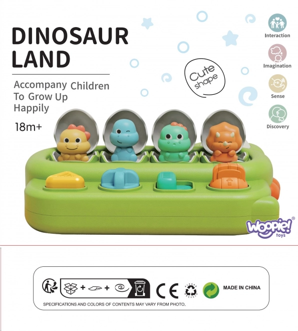 Jouet éducatif Woopie dinosaures surgissants