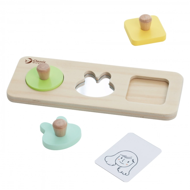 Ensemble éducatif classique en bois pastel pour les enfants de 6 à 12 mois