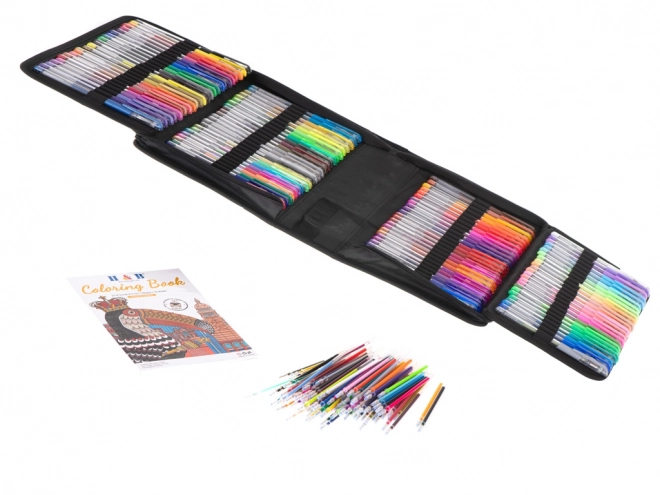 Ensemble de stylos gel colorés avec recharges en plus - 120 pièces