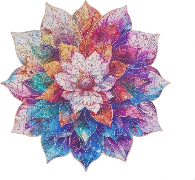 Puzzle en bois Mandala florale