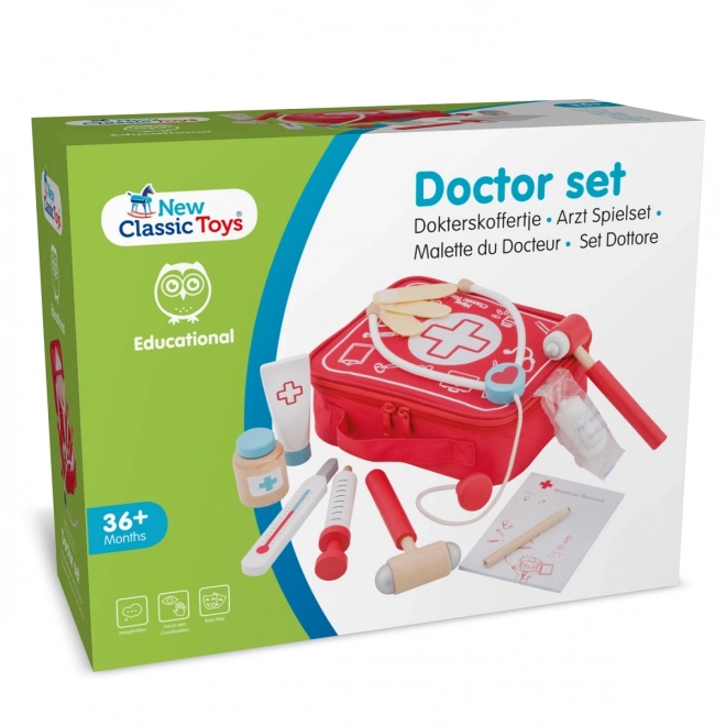 Kit de médecin pour enfants dans une mallette