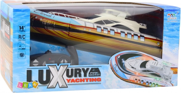 Yacht de luxe gonflable télécommandé avec éclairage LED