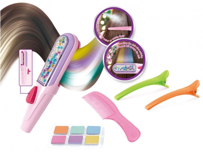 Ensemble de craies colorées pour teinture des cheveux
