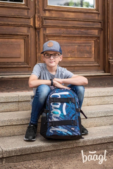 BAAGL Cartable scolaire Skate Struktury