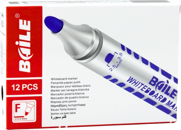 Marqueurs rouges pour tableau blanc, 12 pcs