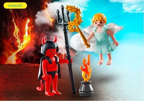 Special Plus 71170 Ensemble de figurines d'ange et de diable