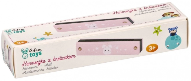 Harmonica rose pour enfants avec décor