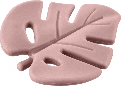 Anneau de dentition en silicone Leaf, Vieux Rose