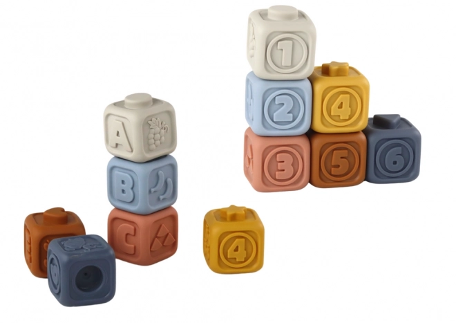 Ensemble éducatif de blocs souples pour tout-petits Ours en peluche Pyramide
