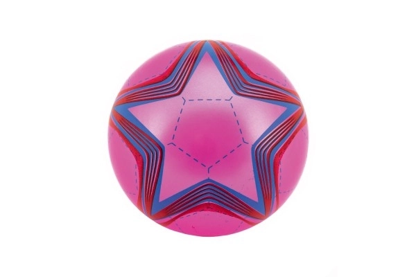 Balle colorée gonflée en caoutchouc 23cm mélange de couleurs dans un filet