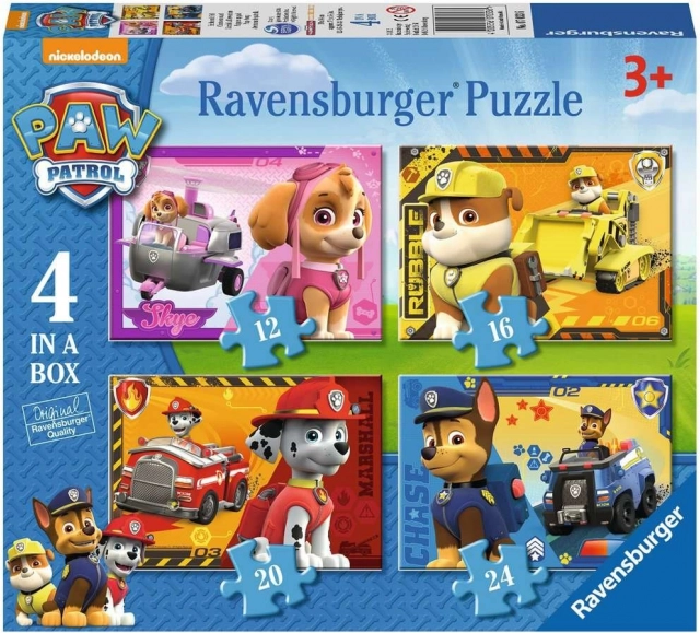 Puzzle Ravensburger Paw Patrol 4 en boîte