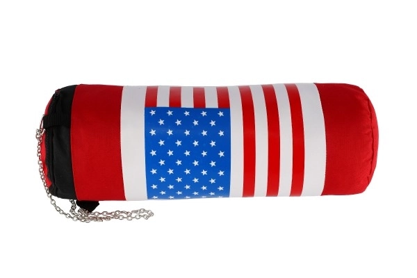 Sac de boxe + gants en filet 45x15cm