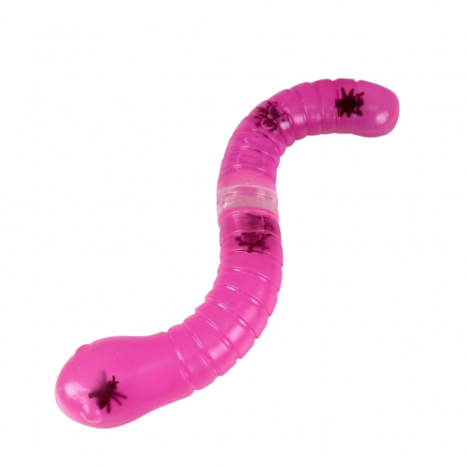 Serpent pressable avec mouches 25 cm