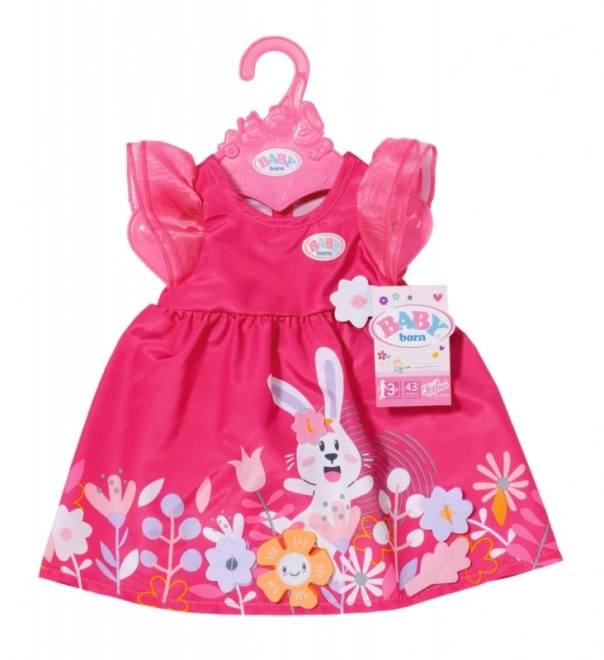 robe fleurie pour poupée Baby Born 43 cm