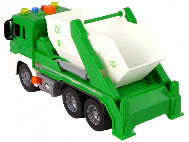 Camion-poubelle Séparation Vert à friction 1:16