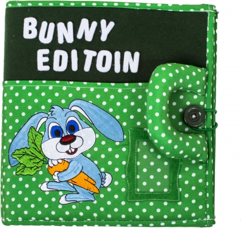 Livre interactif pour enfants Quiet Book, Lapin