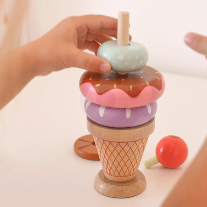 Crèmes glacées en bois Woopie Green pâtisserie Montessori