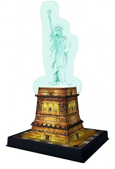 Puzzle lumineux en 3D Statue de la Liberté Édition Nuit 108 pièces