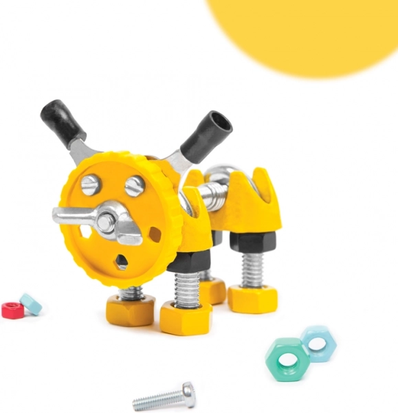 the offbits kit de construction puppybit – chiot mécanique créatif