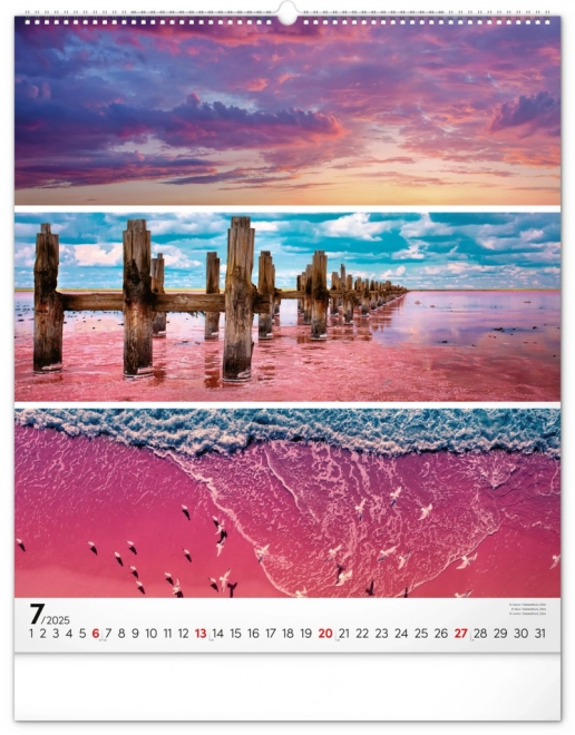 NOTIQUE Calendrier mural Palette 2025, 48 x 56 cm
