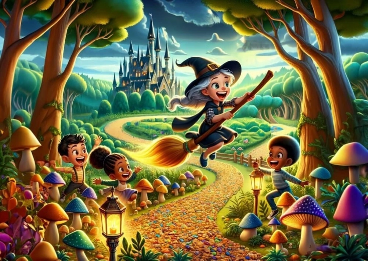 Puzzle Petite Sorcière 100 pièces