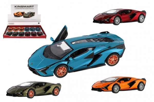 Auto Kinsmart Lamborghini Sián FKP 37 métal/plastique 13cm mixte couleurs