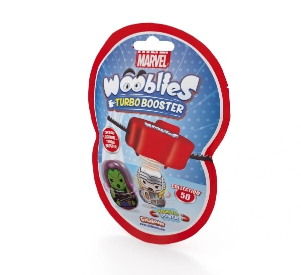 Personnages magnétiques Wooblies avec turbo lanceur - 4 cm