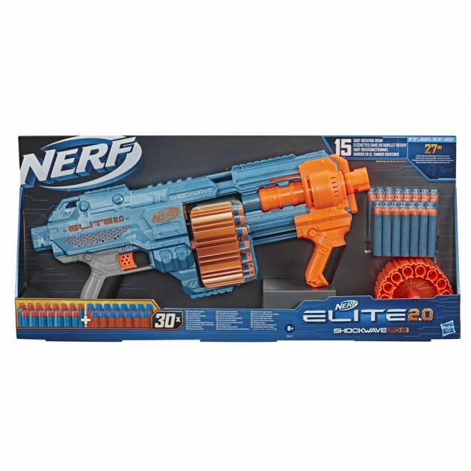 Pistolet Nerf Shockwave RD-15 avec munitions