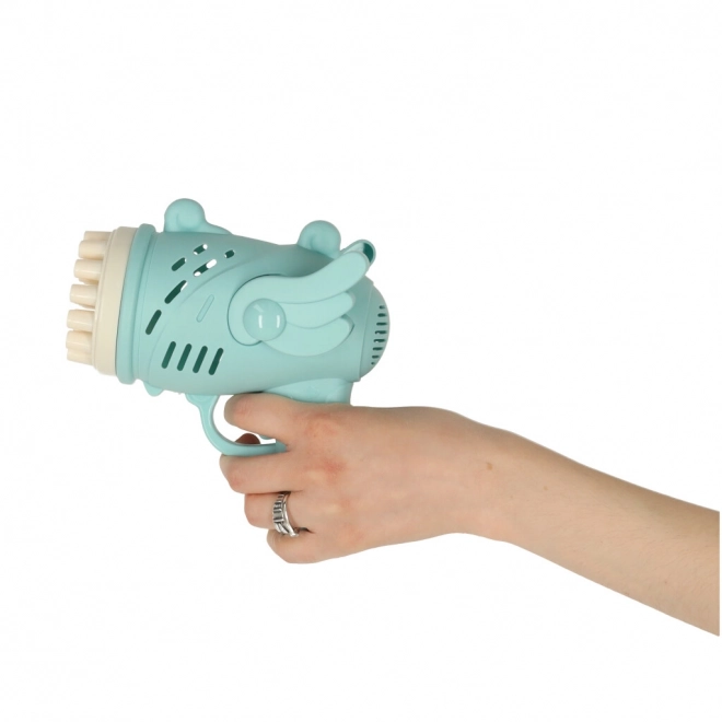Pistolet à bulles avec ailes bleu