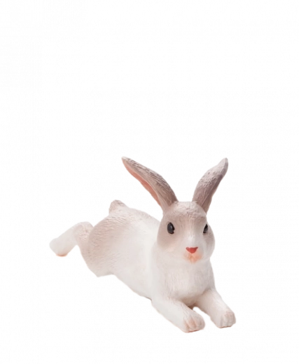 MOJO lapin couché – figurine en plastique réaliste