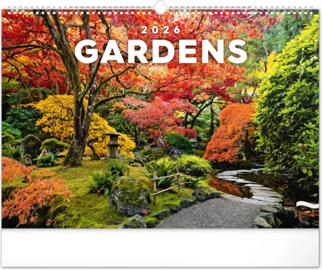 Calendrier mural Jardins 2026