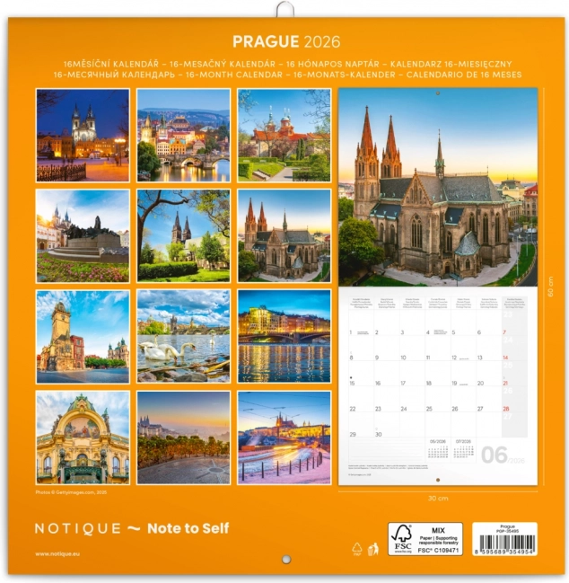 Calendrier annoté Prague 2026