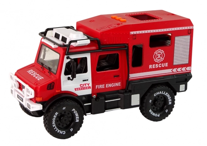 Véhicule Tout-Terrain de Pompiers avec Portes Ouvertes