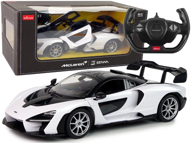 Auto R/C McLaren Senna Rastar 1:14 blanc avec télécommande