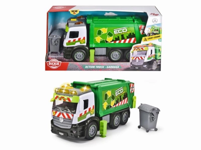 Camion de poubelle Mercedes 26 cm
