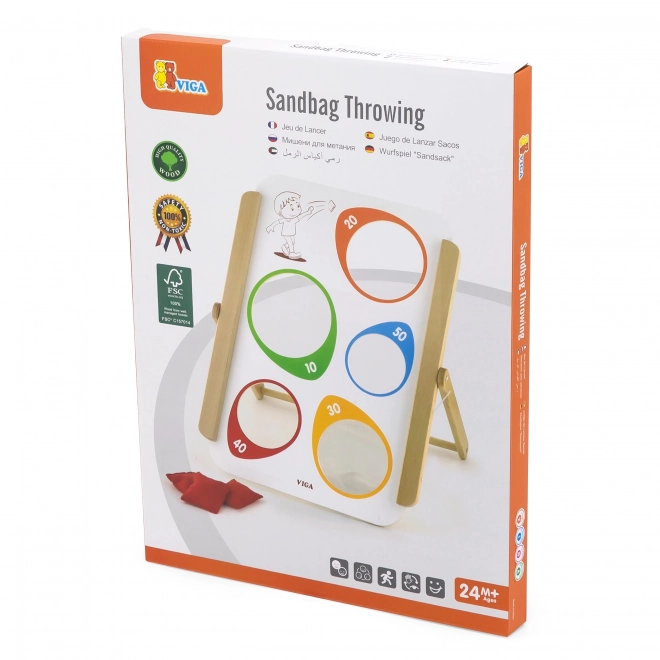 Jeu de lancer sur cible en bois Viga certifié FSC