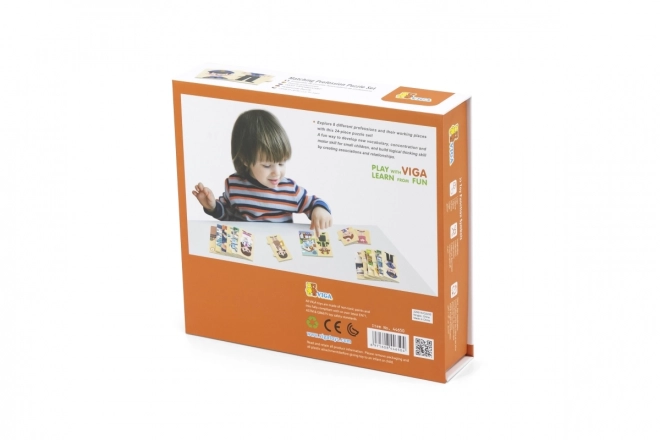 Puzzles en bois correspondant aux professions