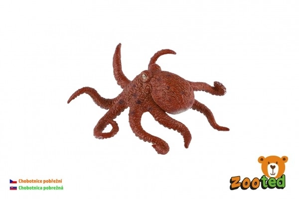 Poulpe côtier en plastique zooted 8cm dans un sac