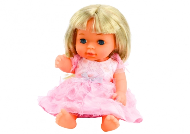 Poupée en Robe Rose avec Accessoires et Sons