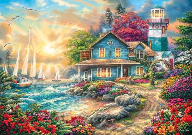 Puzzle Lever de soleil sur la mer 2000 pièces