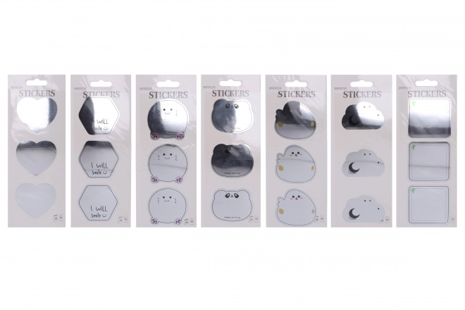 Autocollants miroirs 12x8 cm - MIX