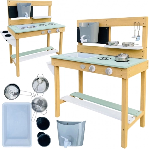 AXI cuisine en bois pour jouer avec eau et sable