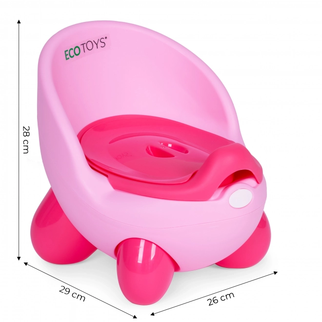 Pot de nuit d'enfant avec insert amovible et pieds antidérapants ECOTOYS
