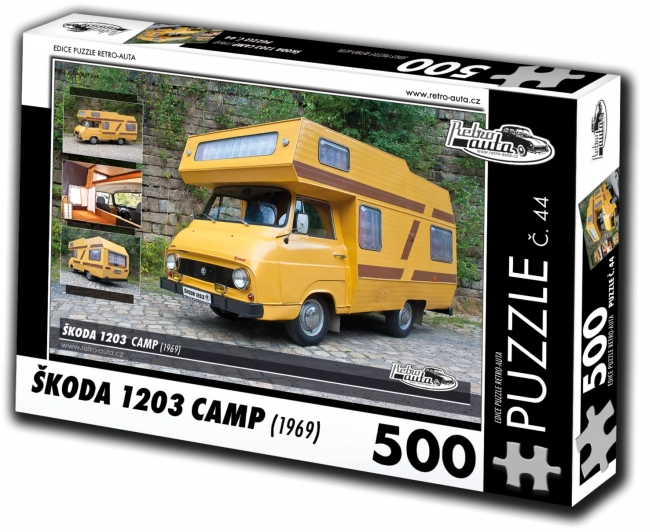 Puzzle RETRO-AUTA Škoda 1203 Camp 500 pièces